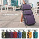 U.S. TRAVELER RIO RUGGED FABRIC EXPANDABLE CARRY-ON LUGGAGE, SET - PURPLE - Like New