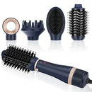 IG INGLAM Hair Dryer Brush Set, 4 in 1, Negative Ion Hair Dryer & Styler Blue - Like New