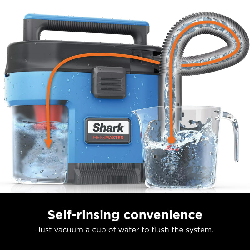 SHARK VS100 MESSMASTER PORTABLE WET DRY VACUUM - BLUE - Scratch & Dent