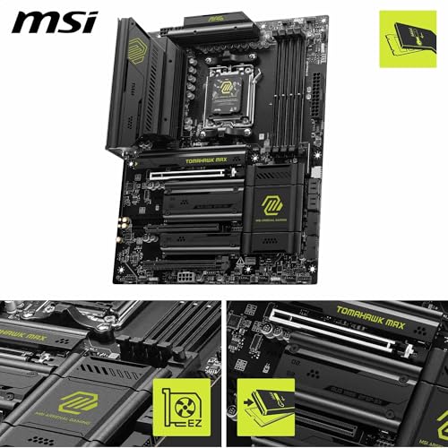 MSI MAG B850 TOMAHAWK MAX WIFI MOTHERBOARD ATX SUPPORTS AMD RYZEN 9000/8000 - Like New