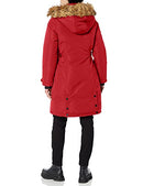 CANADA WEATHER GEAR WOMEN'S HEAVYWEIGHT LONG PARKA JACKET SIZE S RED - Brand New