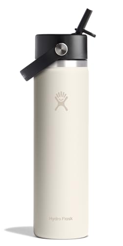 HYDRO FLASK 24 OZ WIDE FLEX STRAW CAP SURF - IVORY - Brand New