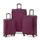 SAMSONITE SAIRE LTE SOFTSIDE EXPANDABLE LUGGAGE SPINNERS | RASPBERRY | 3PC - Brand New