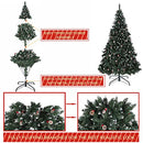 WJCWHH 6.9ft Pre-Decorated Premium Artificial Christmas Tree Unlit Holiday Tree - Like New