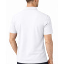 JAMES TAILOR MEN'S SHORT SLEEVE KNIT BUTTON DOWN SHIRT SIZE LARGE - WHITE - Brand New
