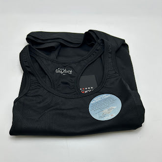 GALAXY BY HARVIC WOMEN'S MOISTURE WICKING RACERBACK TANKS SIZE: WOMEN M - BLACK - Brand New