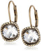 SE0040 SAK CUSHION BATIK LEVER EARRINGS - SILVER/YELLOW - Brand New
