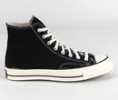 CONVERSE CHUCK 70 BLACK HIGH TOP SHOES - SIZE: MEN 6 WOMEN 8 - BLACK/EGRET - Like New