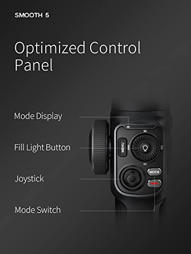 ZHIYUN SMOOTH 5 PHONE GIMBAL 3-AXIS HANDHELD SMARTPHONE STABILIZER TRIPOD BLACK - Like New