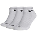 NIKE 3PK EVERYDAY PLUS CUSHION LOW-CUT TRAINING LARGE - SIZE 8-12 MEN, 10-13 W. - Brand New