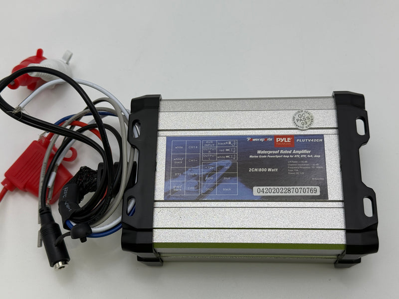 PYLE 800W WATERPROOF RATED AMPLIFIER - PLUTV42CH - Like New