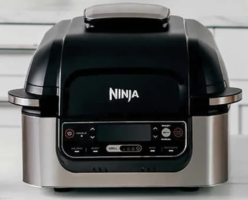 NINJA Foodi LG450 5-in-1 4-qt. Air Fryer Electric Grill NO THERMOMETER Like New