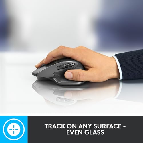 LOGITECH MX MASTER 2S BLUETOOTH WIRELESS MOUSE – SURFACE, LOG-71811 - GRAPHITE - Like New