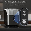 Kismile Nugget Ice Makers Countertop,Portable Ice Maker Machine with Crushed Ice - Like New