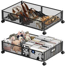 Joibabe Under Bed Storage Containers 2 Pack Foldable Underbed Storage - Black - Like New