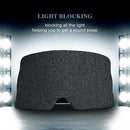 FRESHME Cotton Sleep Eye Mask for Women Men 100% Blocking Light Travel - Gray - Brand New