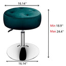 URFORESTIC Vanity Stool Velvet Makeup Stool Round Adjustable Swivel Stool - Brand New