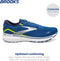 110393 Brooks Men's Ghost 15 Running Shoe BLUE/NIGHTLIFE/WHITE Size 11 Like New