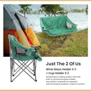 ARROWHEAD OUTDOOR Portable Folding Double Duo Camping Chair KKS0270U - GREEN - Like New