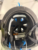 KRASH YOUTH SKULL MAZE BLUE LED BIKE HELMET - BLUE - Like New