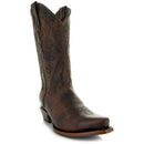 Soto Boots Women's Cheyenne Leather Snipped Toe Cowgirl Brown, 9.5 - Like New