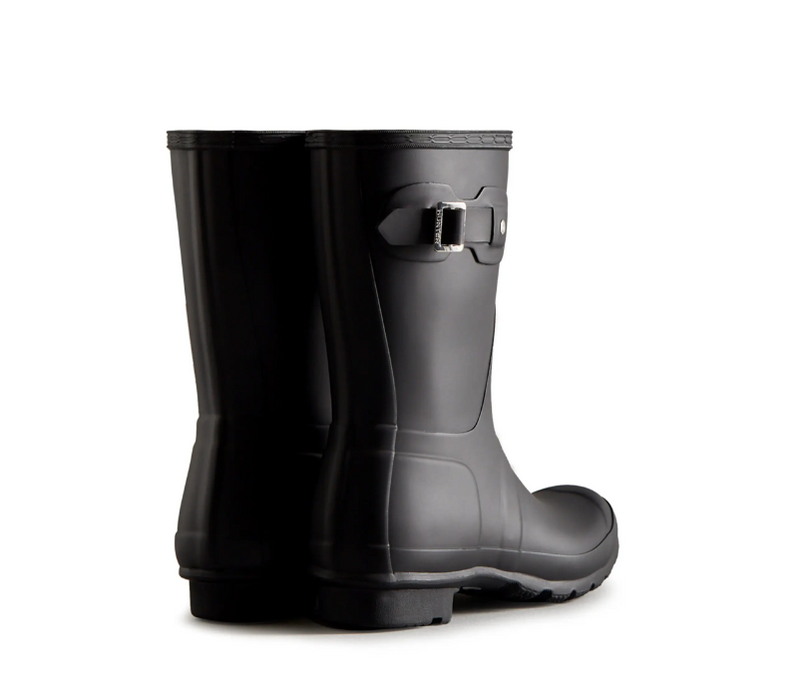 WFS1000RMA HUNTER Women's Original Short Rain Boot Black Matte 5 - Like New