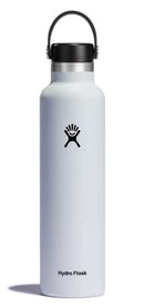HYDRO FLASK WATER BOTTLE INSULATED STAINLESS STEEL NON SPILL 24 OZ WHITE - Like New