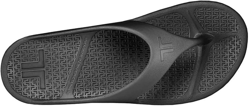 TELIC WOMEN'S ENERGY FLIP FLOP-PILLOW-SOFT - MEN 11 WOMEN 12 - MIDNIGHT BLACK - Brand New