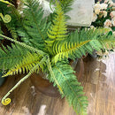 Artificial Boston Fern Bush Fake Persian Ferns Leaves Greenery Large B0B1MD3647 - Brand New