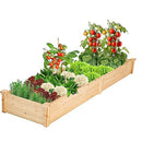 IDZO RAISED GARDEN BED DURABLE GARDEN BOX 96 INCHES RAISED GARDEN BED - NATURAL - Like New