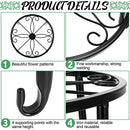 MAITYS-12P 12 PACK METAL OUTDOOR INDOOR HEAVY DUTY HOLDER ANTI - BLACK - Like New