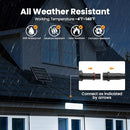 AUDERWIN SOLAR FLOOD LIGHTS OUTDOOR 4000LM, (6500K) 2 PACK - COOL WHITE - Like New