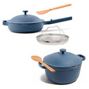 Our Place Cookware Duo 7-Piece Ceramic Nonstick Cookware Set with Strainer - Brand New