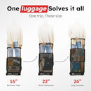 VELO 3-in-1 3-in-1 Expandable Hardside Luggage, Carry On Spinner Wheels Black - Like New