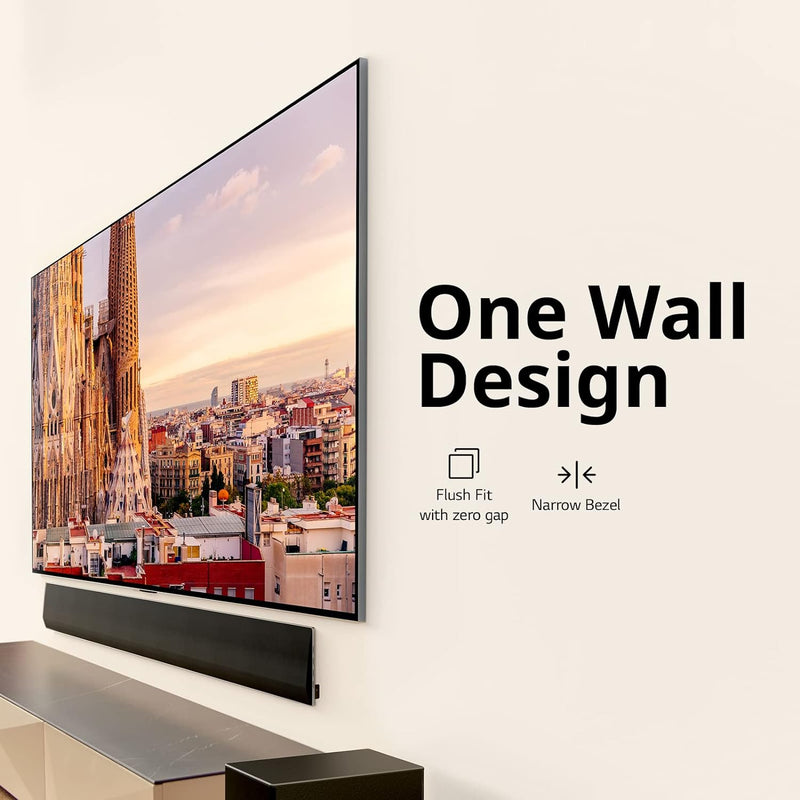 LG G3 77" OLED evo 4K Smart Flat Screen TV, Remote, Alexa, OLED77G3PUA - Black - Like New
