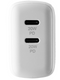 FUEL (40-Watt) Dual USB-C PD Wall Power Adapter - White CM047290 Like New