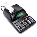 SHARP 12-DIGIT PRINT CALCULATOR DESKTOP SIZE BRIGHT DISPLAY EL-2196BL - BLACK - Like New