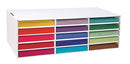 Classroom Keepers 9" x 12" Construction Paper Storage, 15-Slot, White - Brand New