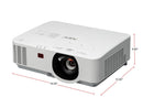 NEC Display Solutions P474W 1280 x 800 4700 Lumens LCD Projector 18,000:1 RJ45