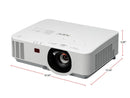 NEC Display Solutions P554W 1280 x 800 5500 Lumens LCD Projector 20,000:1 RJ45