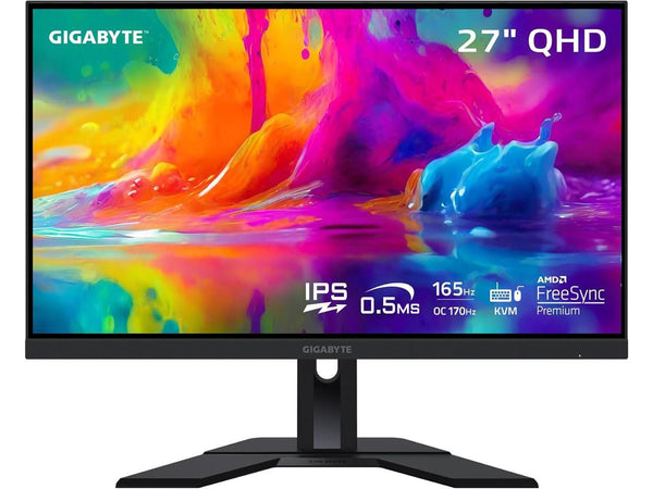 GIGABYTE - M27Q (2023) - 27" IPS Gaming Monitor - QHD 2560x1440 - 165Hz/OC 170Hz