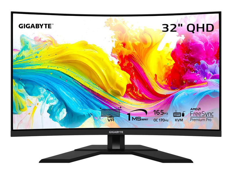 GIGABYTE - M32QC - 32" VA Curved Gaming Monitor - QHD 2560x1440 - 165Hz/OC 170Hz