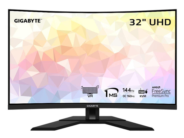 GIGABYTE - M32UC - 32" VA Curved Gaming Monitor - UHD 3840x2160 - 144Hz/OC 160Hz