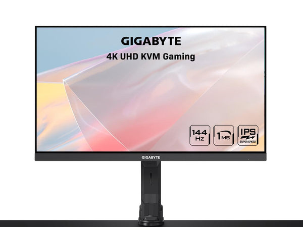 GIGABYTE 28" 144Hz 2160P UHD KVM IPS Gaming Monitor, 4k SS 1ms (GTG), 94%