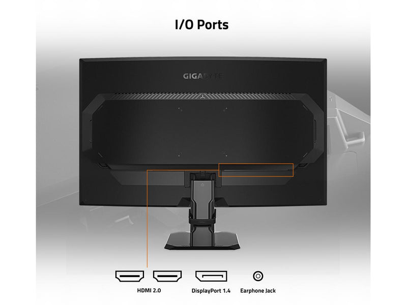 GIGABYTE - GS27QC - 27" VA Curved Gaming Monitor - QHD 2560x1440 - 165Hz/OC