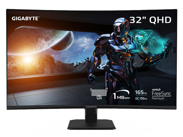 GIGABYTE 32" 165 Hz VA QHD Gaming Monitor FreeSync Premium (AMD Adaptive Sync)