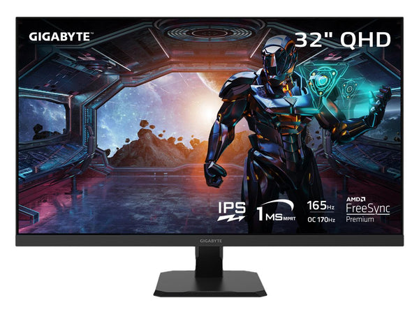 GIGABYTE - GS32Q - 32" IPS Gaming Monitor - QHD 2560x1440 - 165Hz/OC 170Hz - 1ms