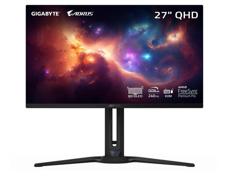 GIGABYTE - AORUS FO27Q2 (SA) - 27" QD-OLED Gaming Monitor - QHD 2560x1440 -