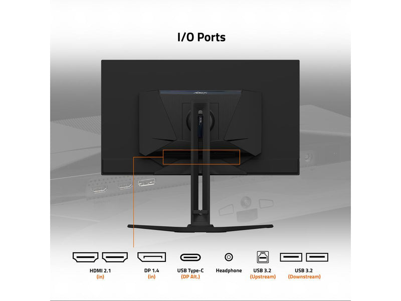 GIGABYTE - AORUS FO32U - 31.5" QD OLED Gaming Monitor - UHD 3840x2160 - 165Hz -