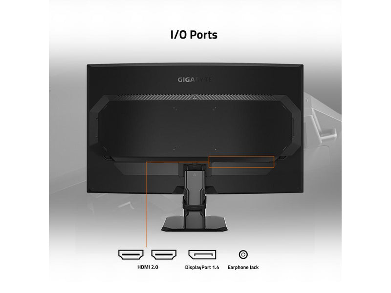 GIGABYTE -  GS27QC (SA) - 27" VA Curved Gaming Monitor - QHD 2560x1440 -